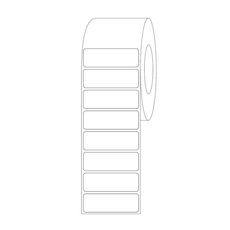 NEVS Label, Blank Direct Thermal 1" x 3" LBW-0134